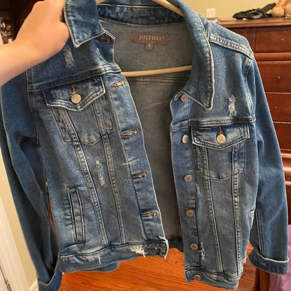 Just USA Light Denim Jean Jacket